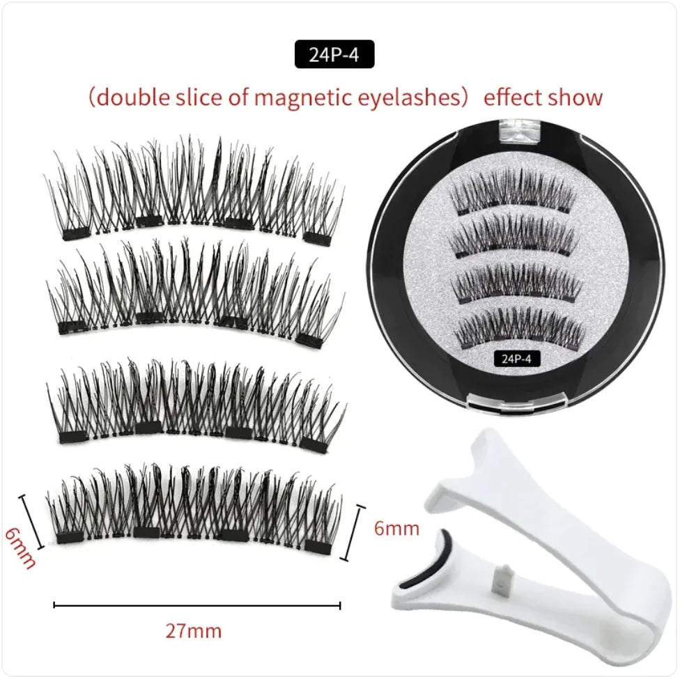 Reusable Magnetic Natural False Eyelashes