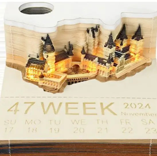 3D Magical Calendar Castle