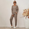 Fashion Casual Solid Sleepwear Set