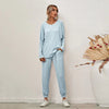 Fashion Casual Solid Sleepwear Set